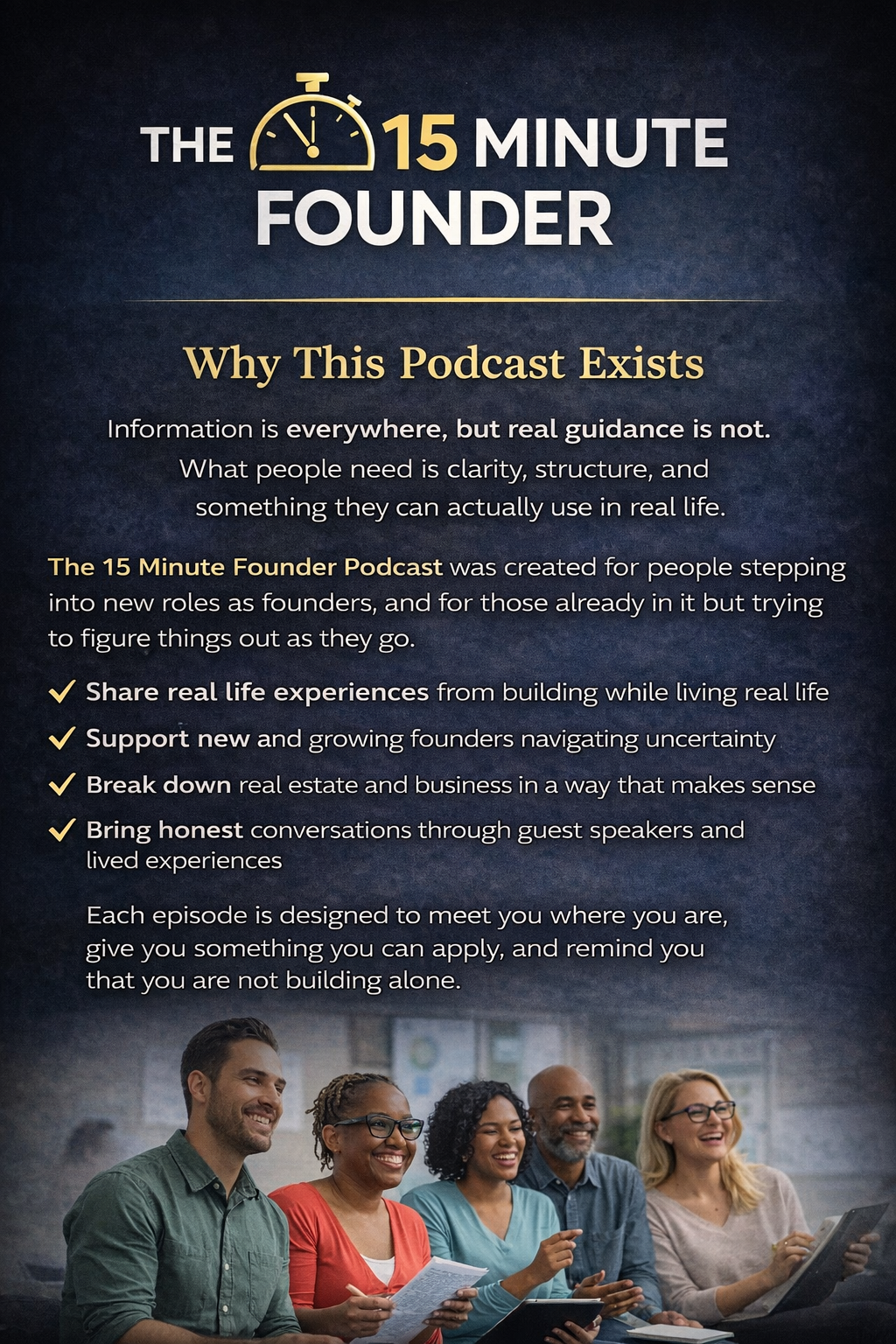 Why the 15 Minute Founder podcast exists